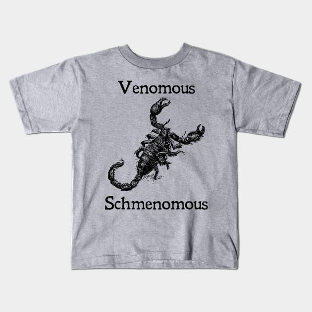 Funny Venomous Scorpion Gift Kids T-Shirt by grendelfly73